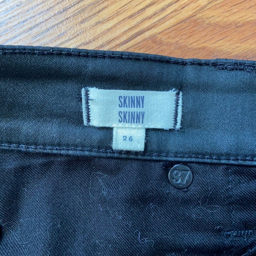 Madewell Skinny Skinny Coated High Rise Black Jeans - Picture 4 of 10